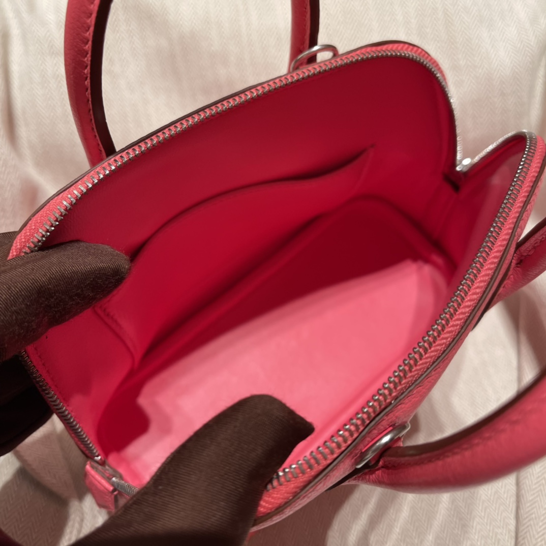 에르메스 미니 볼리드18 립스틱 은장 염소가죽